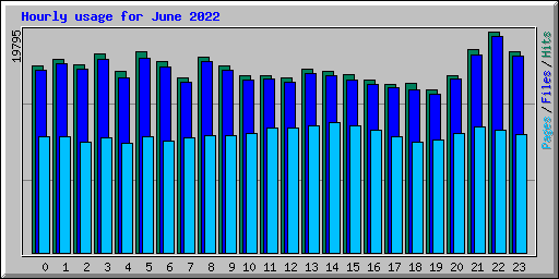Hourly usage for June 2022