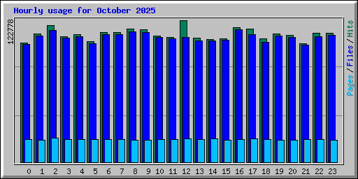 Hourly usage for October 2025